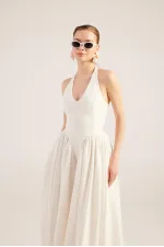 Ophelia Elbise Beyaz