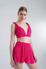 Bustier rose confortable