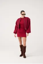 Blouson aviateur Parker bordeaux