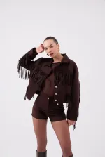 Valeri Suede Jacket Brown