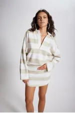 Sweat-shirt Fortune beige