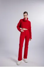 Alert Jean Pantolon Kırmızı