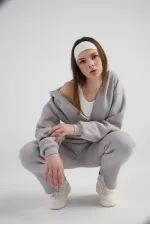 Pantalon de survêtement gris chiné