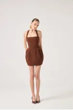 Yerry Dress Brown