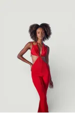 Diana Jumpsuit Red