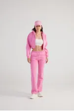 Pantalon de survêtement rose mélangé
