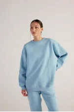 Fluffy Sweatshirt Blue