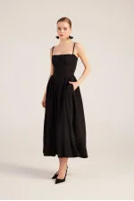 Bridged Elbise Siyah