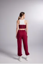 Pantalon de survêtement Rhode bordeaux