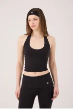 Ellen Halter Neck Bustier, Black