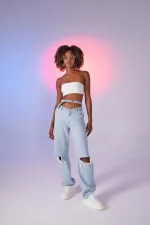 Viento Jean Pantolon Mavi