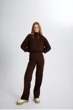 Ensemble deux pièces en maille Thinky, marron