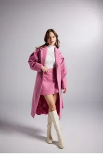 Çan Model A Kesim Mini Kaşe Mira Etek Pembe Çan Model A Kesim Mini Kaşe Mira Etek Pembe