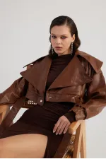 Neeko Deri Ceket Kahve