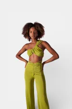 Beatrice Crop Yeşil