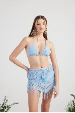 Chacha Knitwear Suit Blue