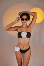 Haut de bikini noir élégant