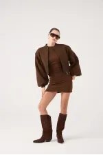 Parker Bomber Ceket Kahve