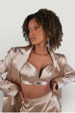 Bustier fantaisie beige