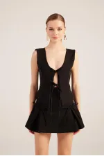 Elena Shorts Skirt Black