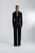 Comfy Crop Shirt Black