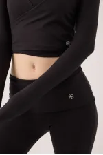 Ellen Bolero avec coupe courte à nouer, noir