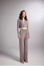 Pantalon confortable en vison