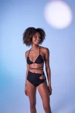 Delphi Yüksek Bel Bikini Altı Siyah