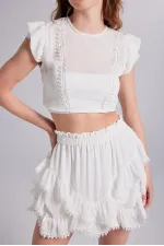 Chemisier blanc Pixie