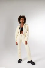 Mixed Sweatpants Beige