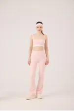 High Waist Flare Fabiola Leggings Pink