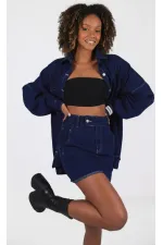 Sofie Gömlek Lacivert