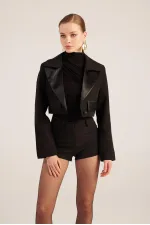 Veste blazer courte Camila noire