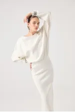 Jacey Knit Dress White