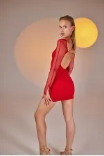 Lunar Dress Red