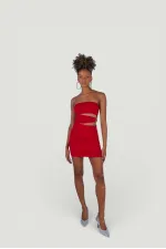 Buble Elbise Kırmızı