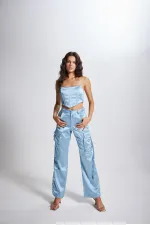 Pantalon bleu Maddy