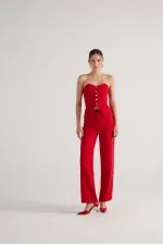 Nia Pantolon Kırmızı