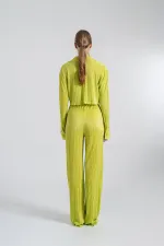 T-shirt court confortable vert