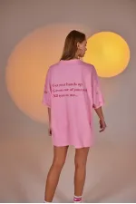 T-shirt à œil, combinaison de motard rose