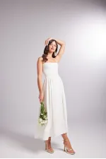 Robe blanche à pont