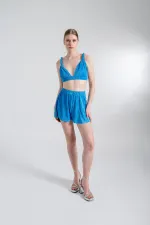 Bustier confortable bleu