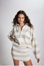 Sweat-shirt Fortune beige