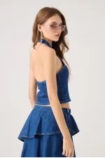 Kaela Jean Vest Blue