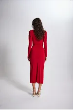 Robe rouge clair de lune