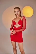 Lunar Dress Red