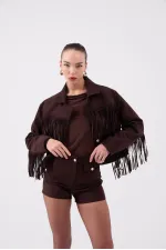 Valeri Suede Jacket Brown