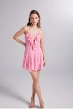 Sorento Elbise Pembe