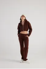 Pantalon de survêtement marron mélangé
