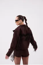 Valeri Suede Jacket Brown